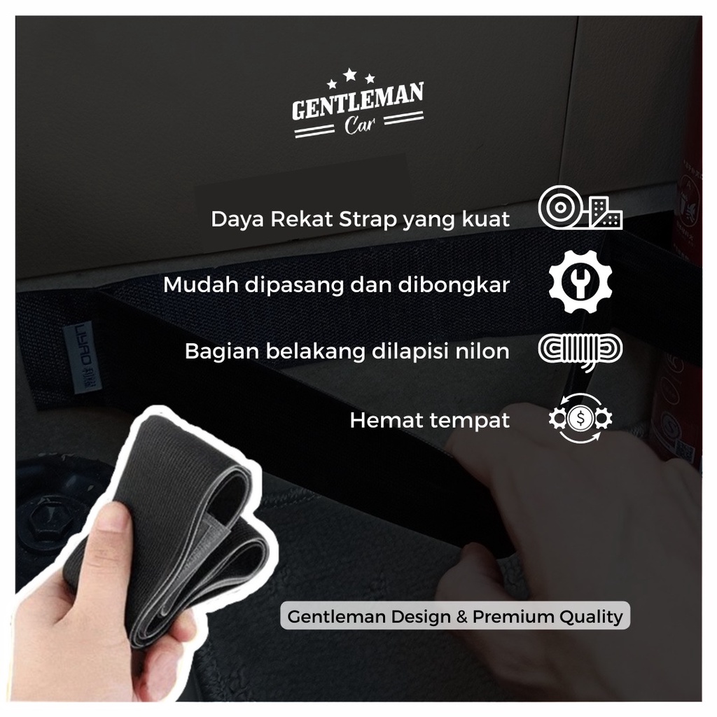 Car Trunk Fixing Strap Tali Elastis Organizer Alat Penyimpanan Bagasi Simpan Mobil