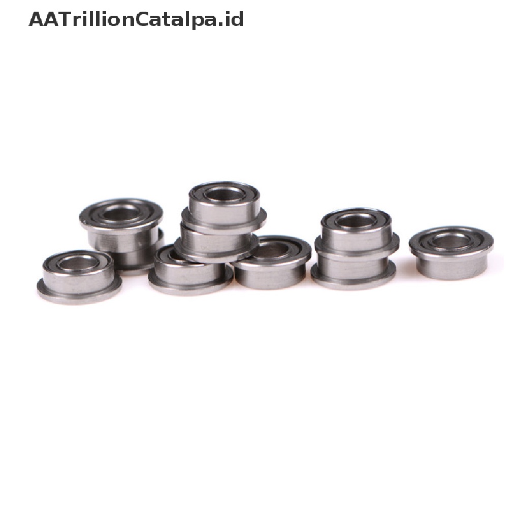 Aatrillioncatalpa 10PCS MF63zz Bola Bearing Metal Mini Pelindung Ganda Ukuran 3mm X 6mmx2.5mm