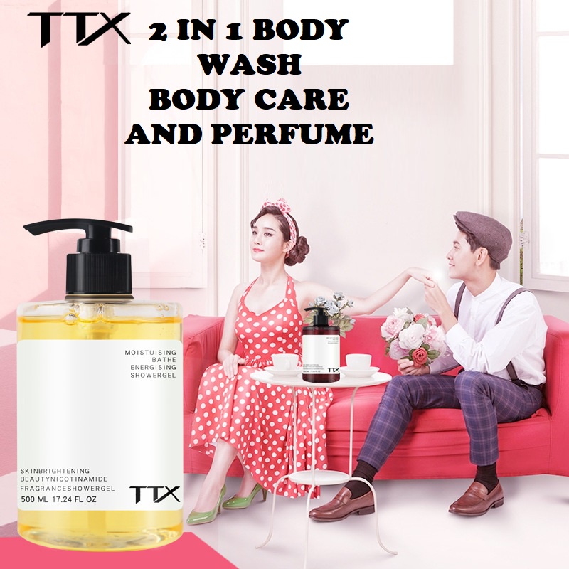 TTX Series Body Wash 2 In 1 Black Opium Creed Wang Zi Milk Serge Lutens Berlin Darjeeling Tea Mon Paris Silver Mountain Water English Pear Rouge Perfume Wangi Parfum GRACE AND GLOW &amp; HOTEL SABUN CAIR SHOWER MANDI