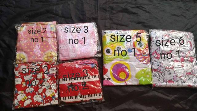 LZ.O47 Piyama anak katun berkrah