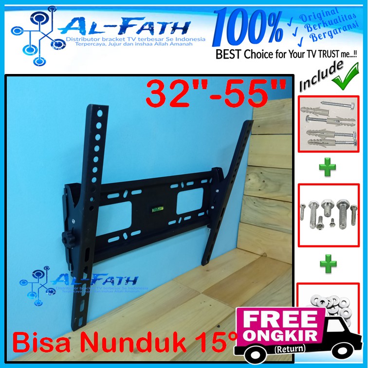 Bracket TV Universal Import 32 s/d 55  Cocok Banyak Merk TV AEI.OX55-001