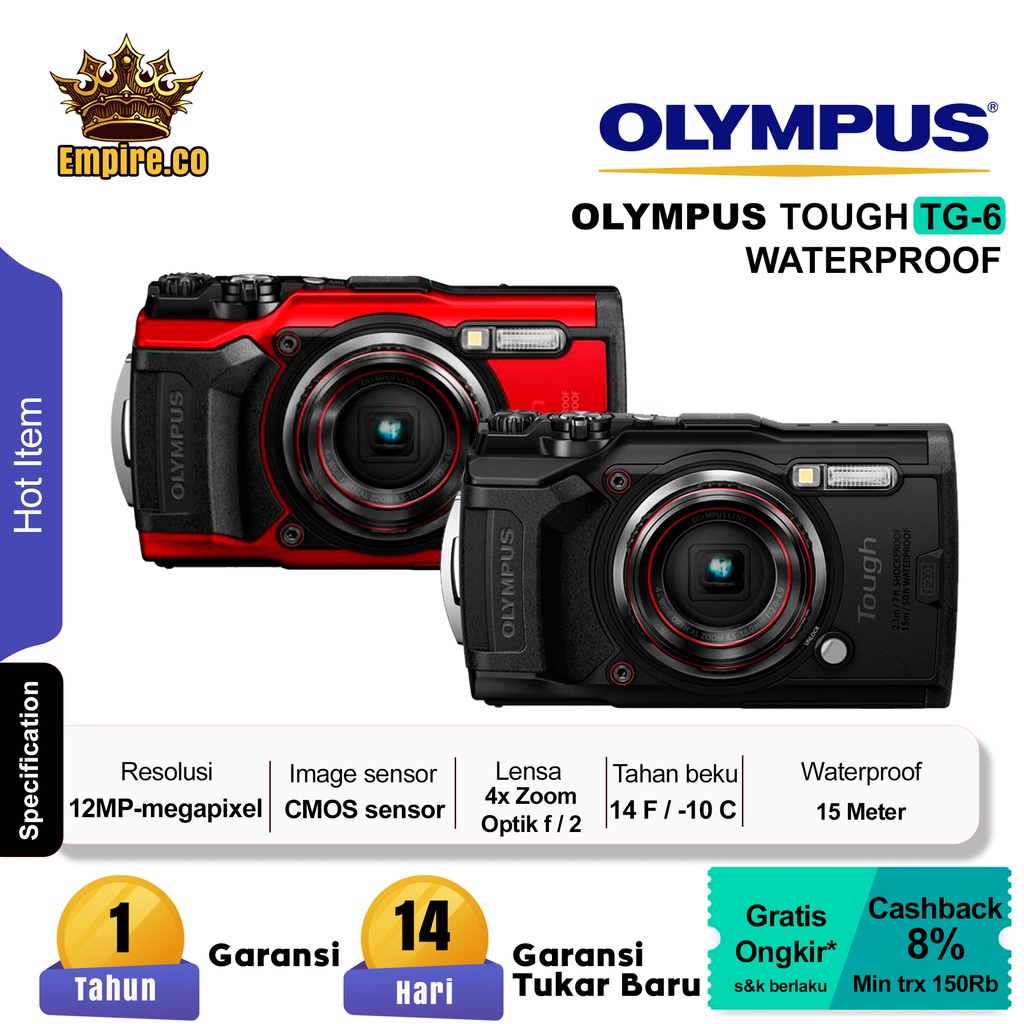 Olympus Tough TG6 Digital Camera