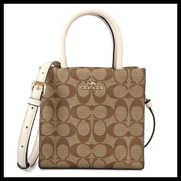 Bag Canvas - Tas Coach 5693 Mini Cally Crosbody In Signature Canvas Khaki