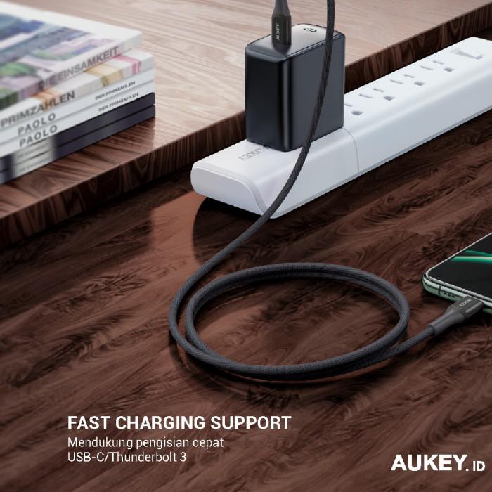 Aukey Cable Kevlar Type C to Lightning MFI - 2m - 500794 - CB-AKL4