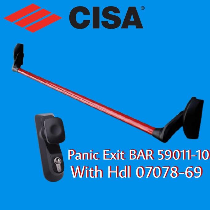 Panic Exit Cisa Set ( Panic Exit Bar 59011 + Handle 07078-69 )