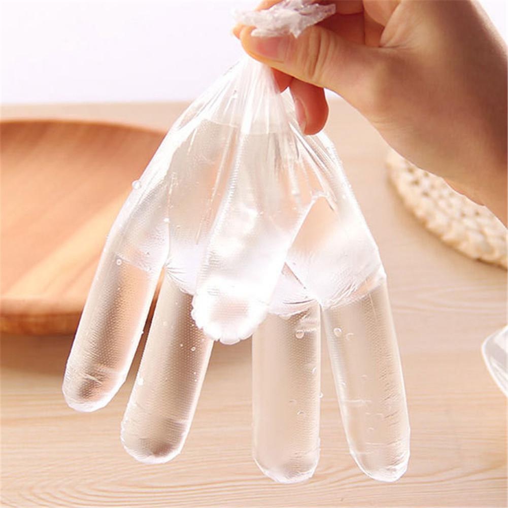 Sarung Tangan Plastik Isi 100pcs Food Grade Steril Disposable Gloves Transparan