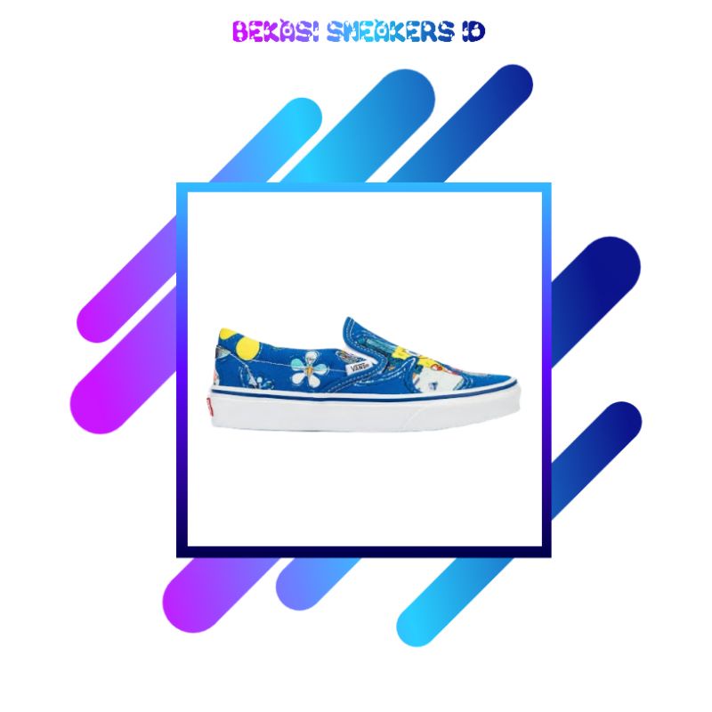 Sepatu Pria Vans Original || Vans Slip On X Spongeboob Squarepants Alohabob