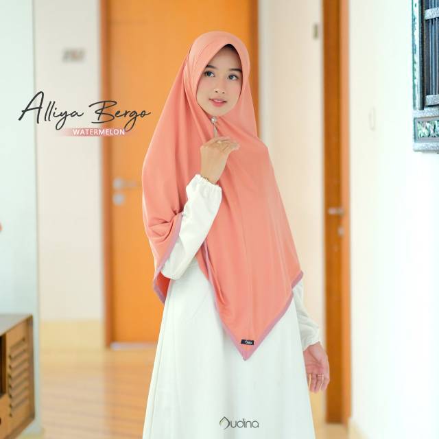 KHIMAR/HIJAB/JILBAB/BERGO ORENJI ALLIYA SERIES by AUDINA