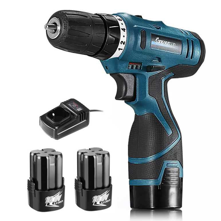 Bor Listrik Cordless Lithium Battery Rechargeable 16.8V