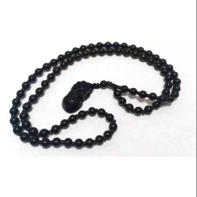 Kalung liontin batu onix pixiu uk 3 cm