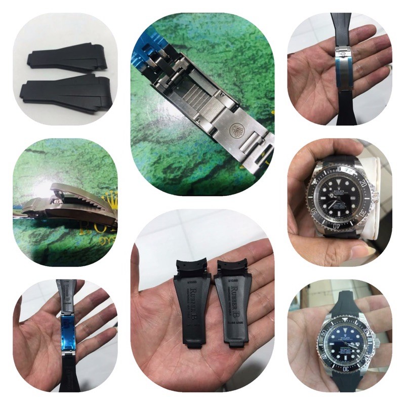 strap rubber bee Rolex deep sea 43mm