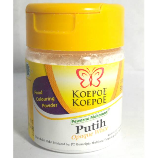 

Pewarna Putih Bubuk 50gr Koepoe (Opaque White)