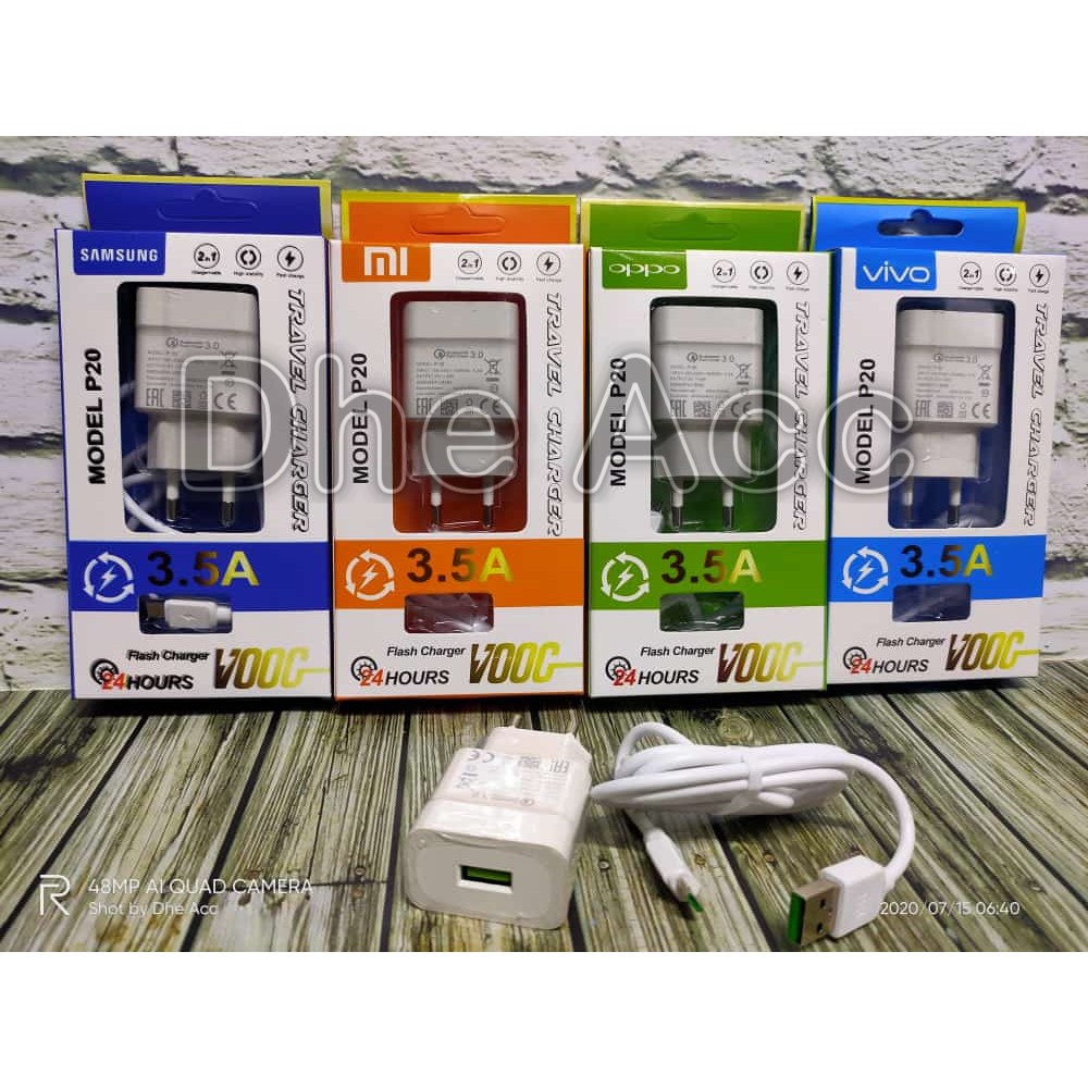 Charger Samsung MicroUSB Charger P20 All Branded - Charger Oppo - Charger Xiaomi - Charger Vivo