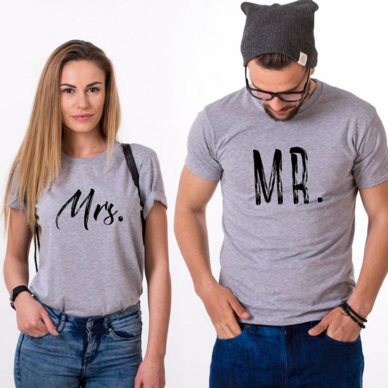 Kaos Couple Pasangan Cewe Cowo Distro Kekinian Lengan Pendek Suami Istri Jumbo Murah Keren