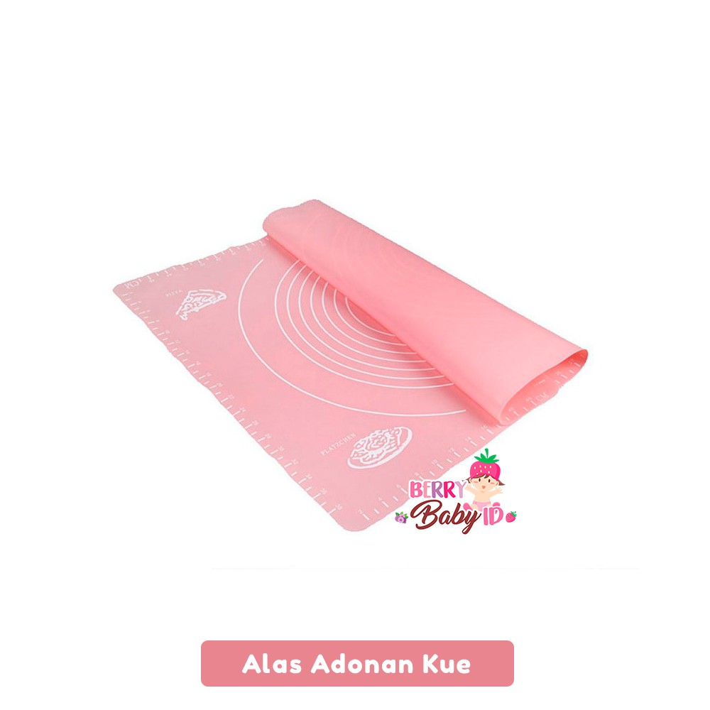 Berry Mart Mat Alas Adonan Kue Anti Lengket Silikon Fondant Pastry JKN026 Berry Mart