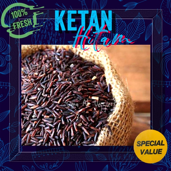 

KETAN HITAM / BLACK GLUTINOUS RICE PER 250 Gr
