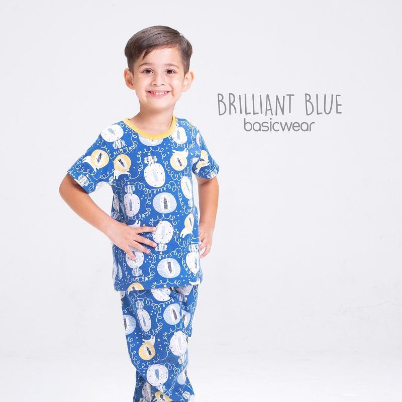 Setelan Velvet Pendek Panjang (CPR) BRILIAND BLUE Size S,M,L,2L,XL,XXL