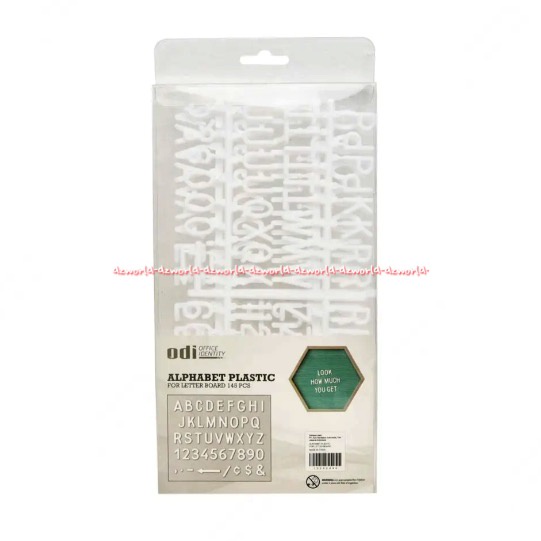 Odi Office Identity Alphabet Plastic For Letter Board Abjad Huruf Plastik Huruf &amp; Angka Alfabet Untuk Papan Buletin Pengumuman