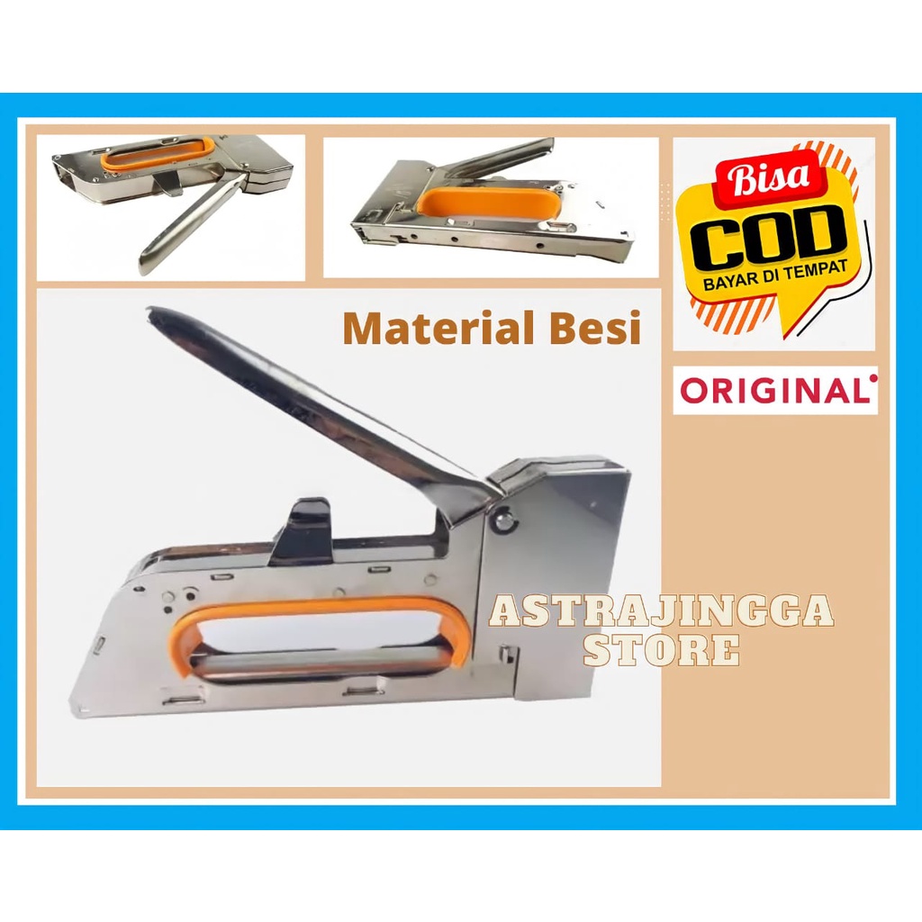 

Stapler Tembak / Cekrekan / Pengokot / Hekter Gun Tacker / Staples Sofa, Staples Jok, Stepler Motor