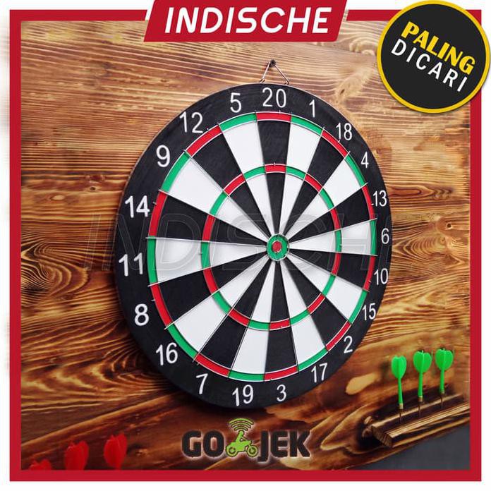 Dart Board / Dart Game / Papan Dart / Papan Lempar Busur Asli / Papan Panahan / 43 Cm