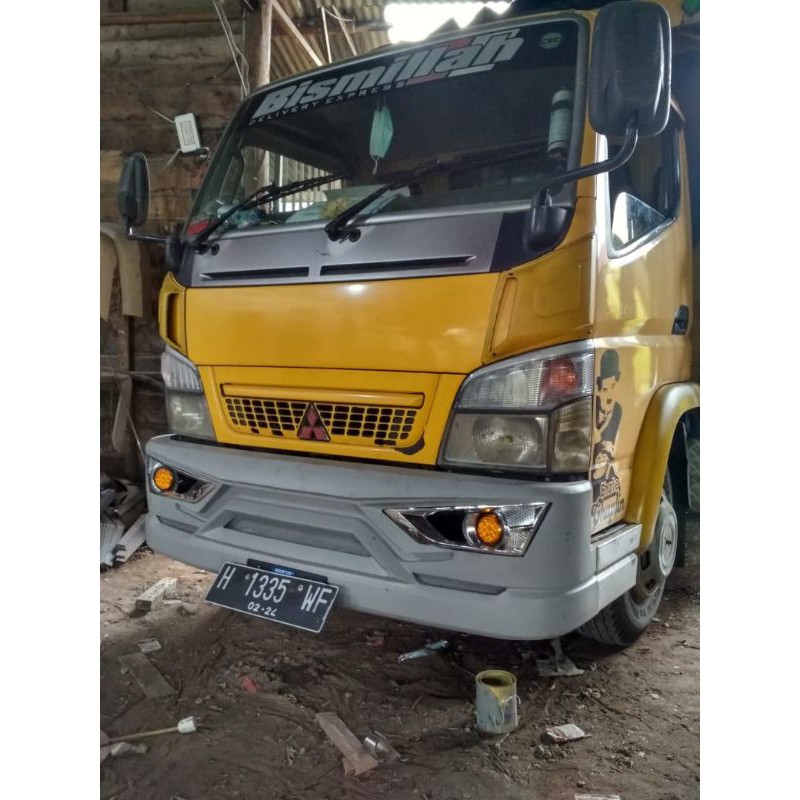 bemper depan truk canter bahan plat tebal 1,2 ml model sigra-2
