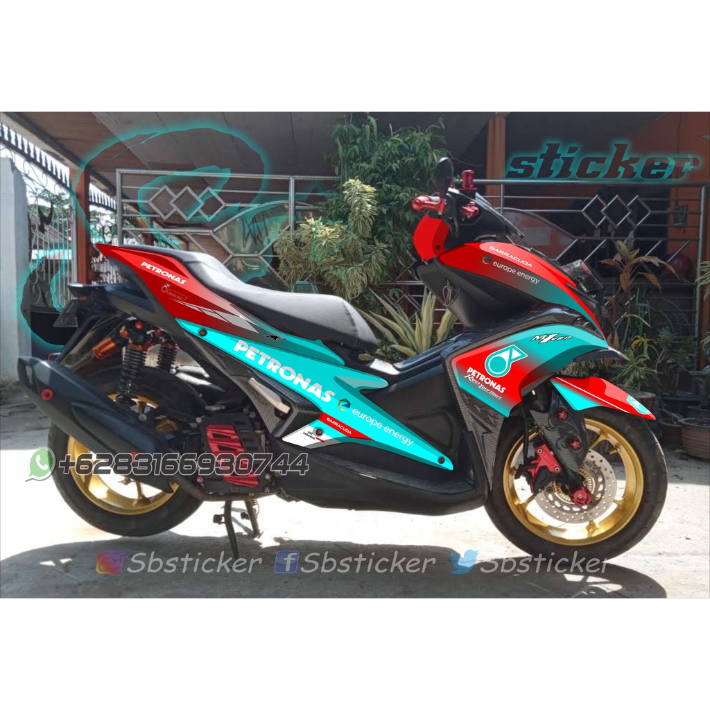 Sticker decal full Aerox petronas custom