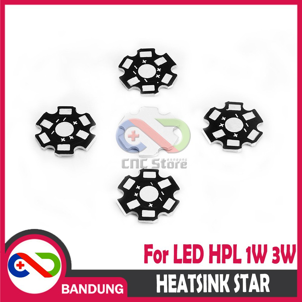 HEATSINK STAR ALMUNIUM PCB 1W 3W