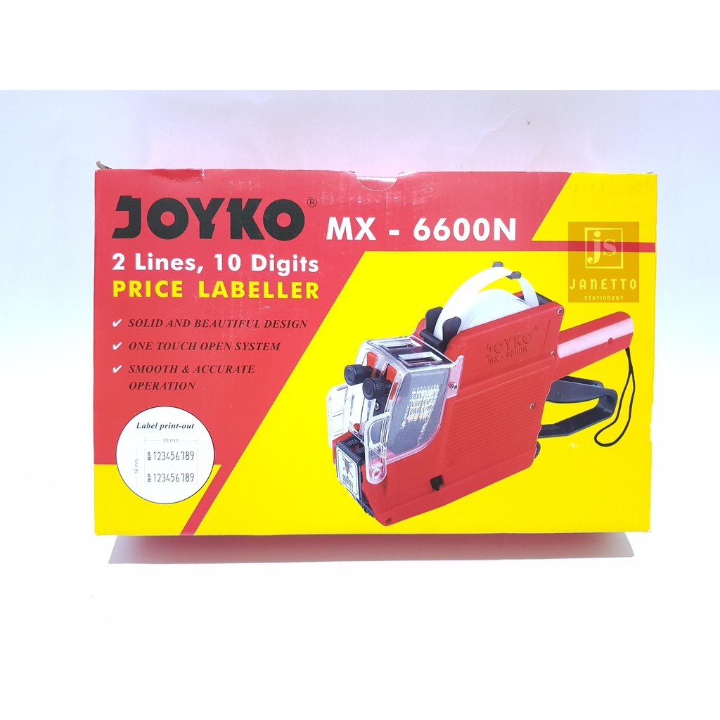 

Alat Label Harga Labeller Joyko MX-6600N Angka Dan Angka