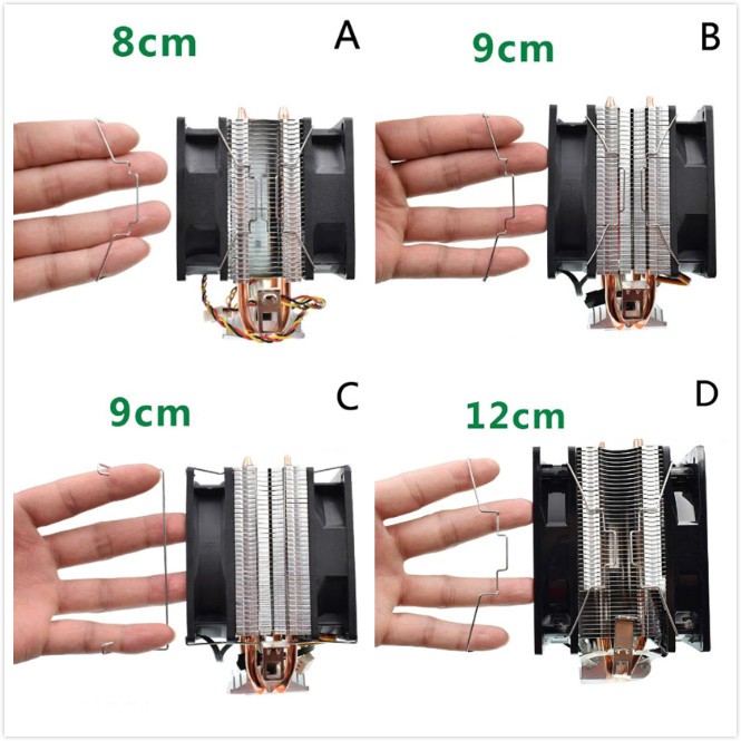 1 Pasang Bracket Buckle Kipas Pendingin Cpu Bahan Baja Elastis