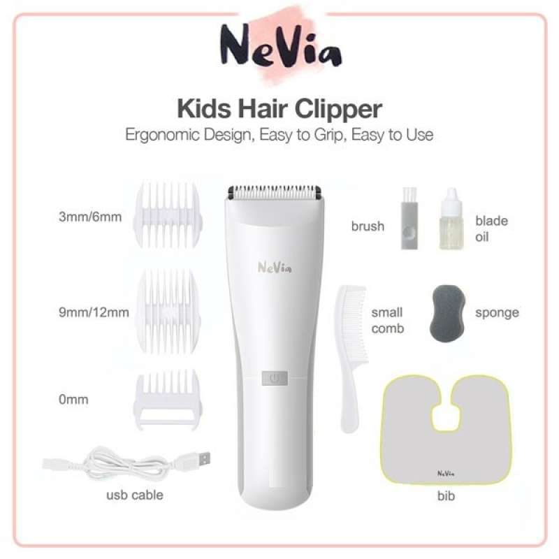 Nevia Kids Hair Clipper | Alat Cukur Khusus Anak