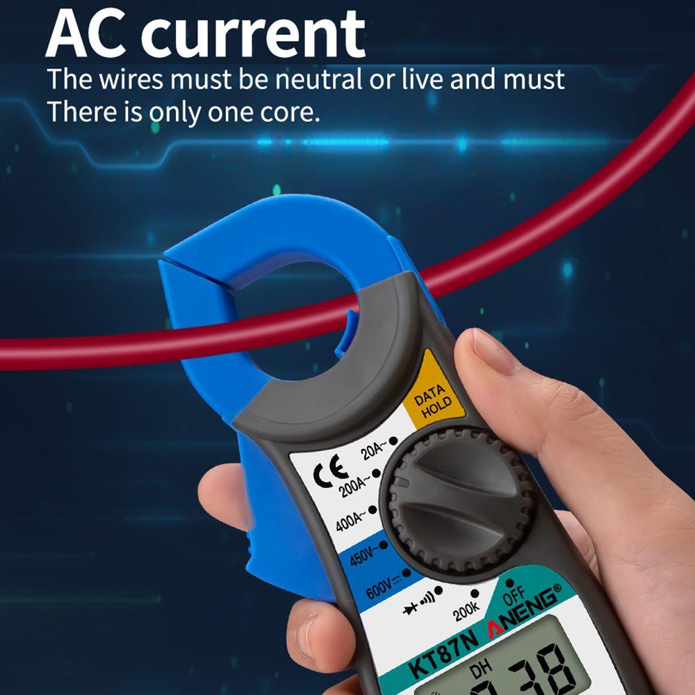 POPULAR Populer Digital Clamp Meter Presisi Tinggi Ammeter DC/AC Tester Arus Listrik