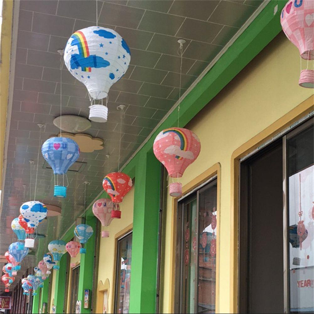 Rebuy Paper Lantern Dekorasi Ulang Tahun Pernikahan Anak Rainbow Craft DIY Lentera Festival Balon Udara Panas