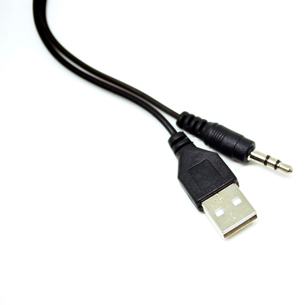 Kabel Splitter Micro USB ke AUX 3.5 mm + USB Male