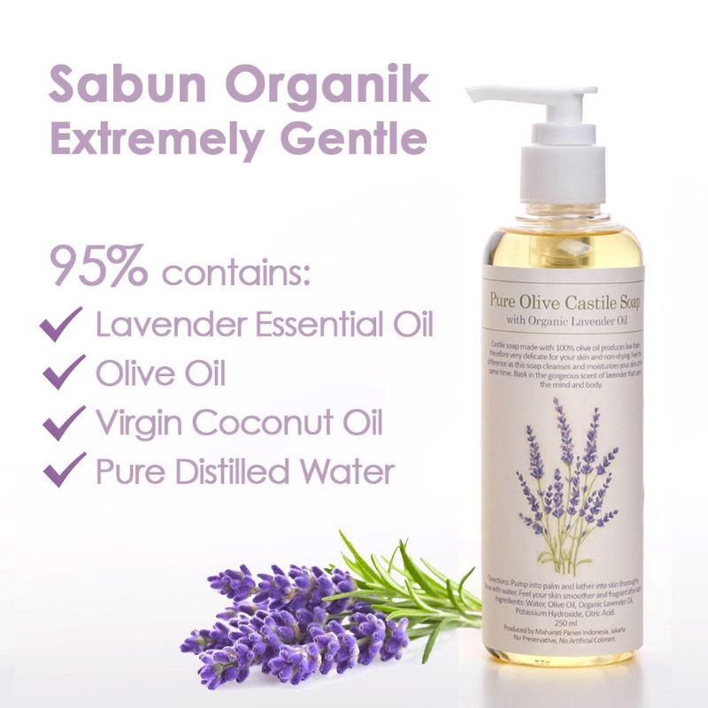 Castile Soap Lavender | Sabun Castile Maharati