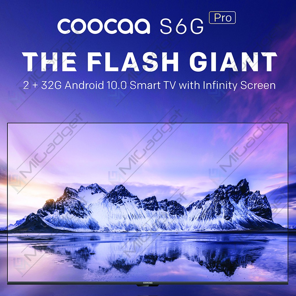 Coocaa 65S6G Pro 65 Inch 4K HDR Android TV 10 2GB RAM 32GB Storage