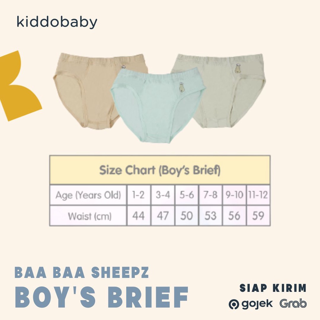 Baa Baa Sheepz Briefs | Celana Dalam Anak