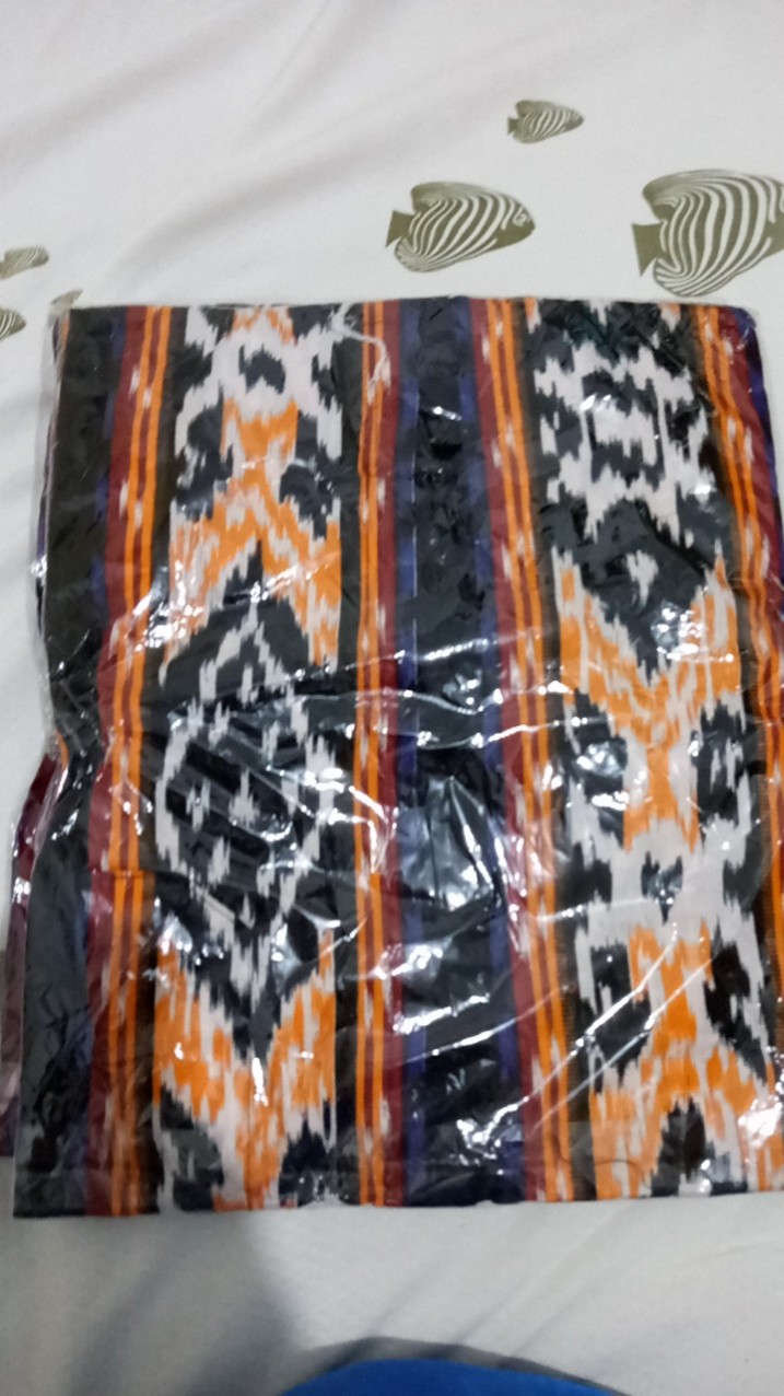 Dt Collection - Kemeja Kantor Batik Pekalongan Sogan Tenun Lurik Lengan Panjang