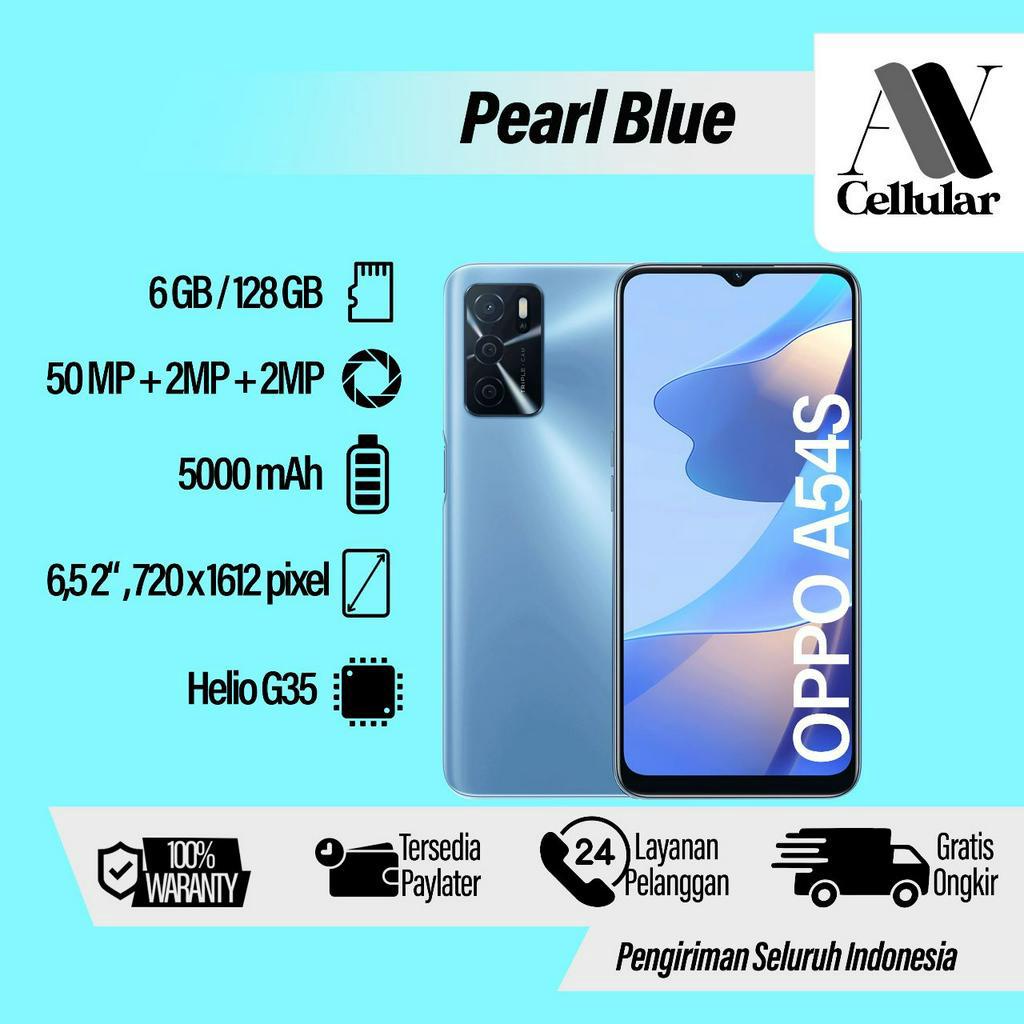 OPPO A54S 6/128GB FULLSET MULUS GARANSI 1 TAHUN