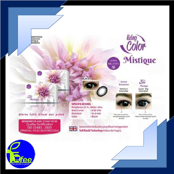 [IMPORT]SOFTLENS LC MISTIQUE NORMAL / LIVING COLOR MISTIQUE BIG EYES 16MM