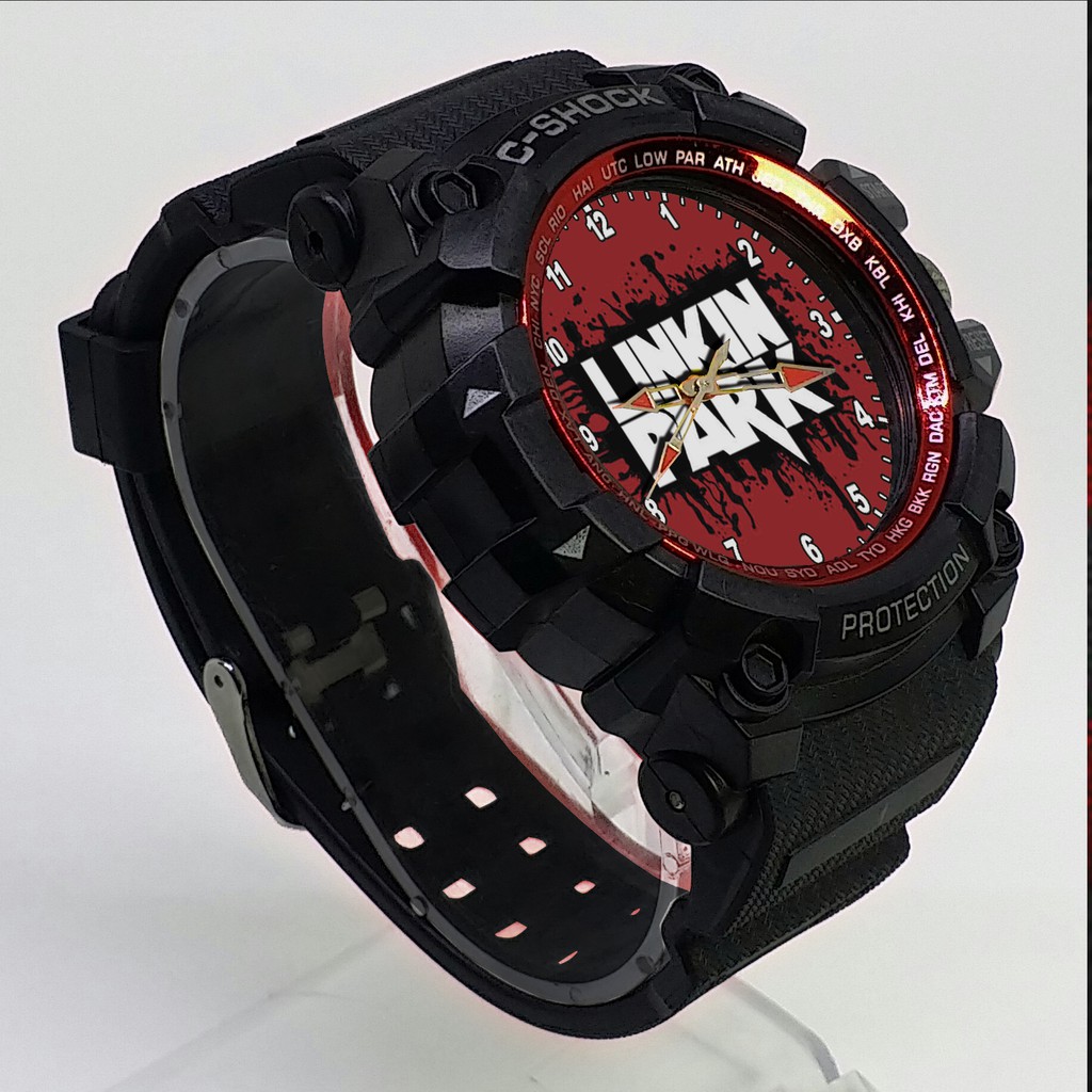 (ISTIMEWA BOSSQUE) JAM TANGAN LINKIN PARK LIST MERAH - EXCLUSIVE 5