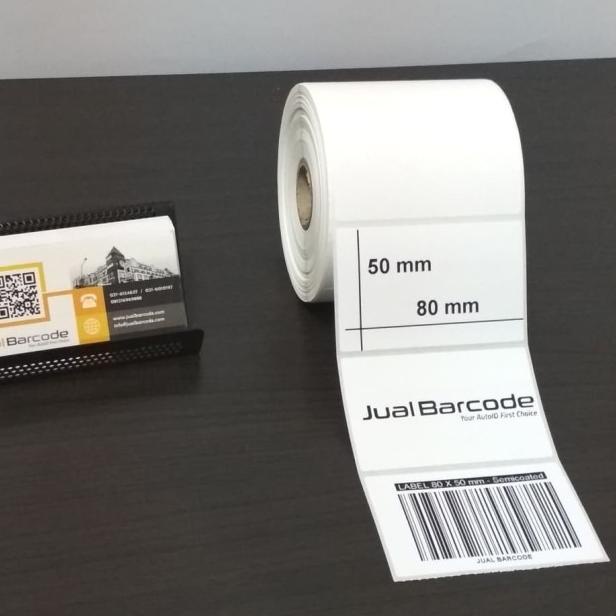 

۝ KERTAS STICKER LABEL PRINTER BARE 80 X 50 MM - 1 LINE - SEMICOATED ➸