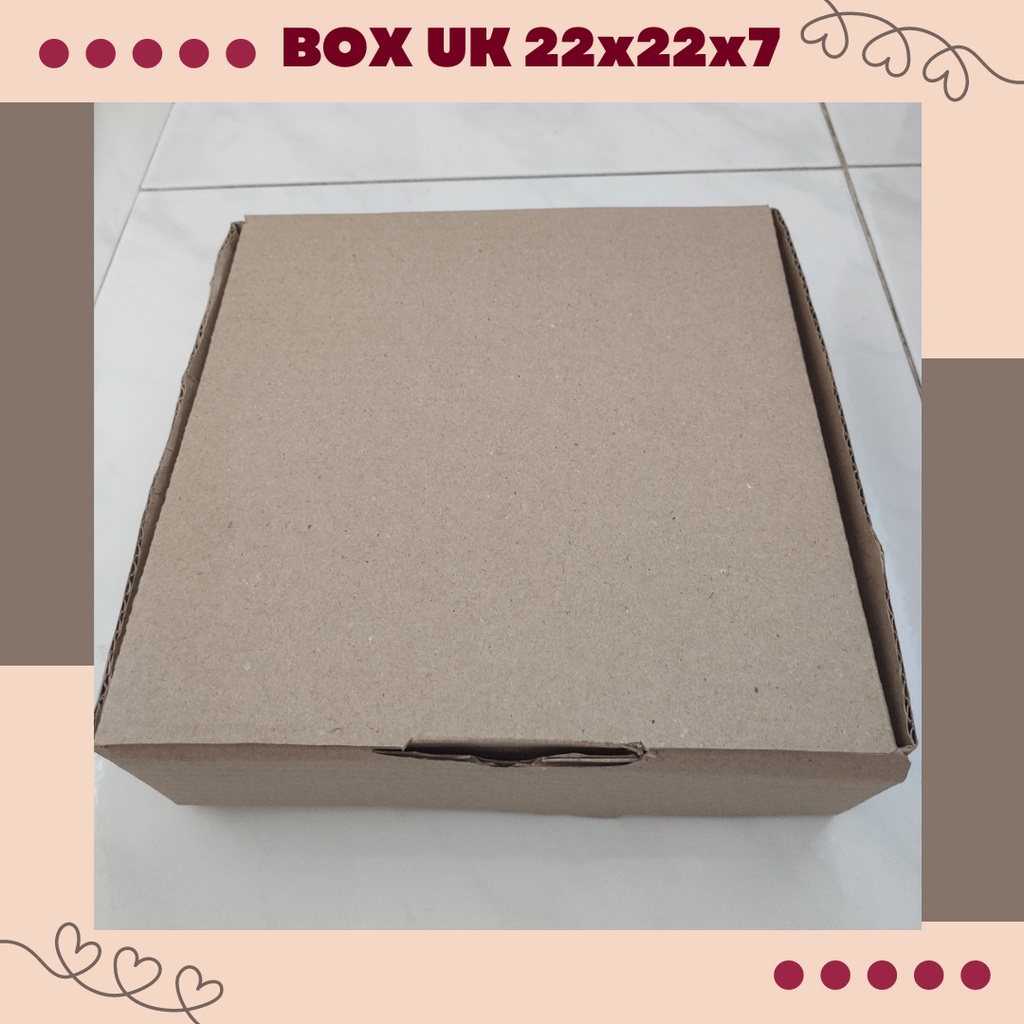 

BOX Kardus Packaging ukuran 22x22x7