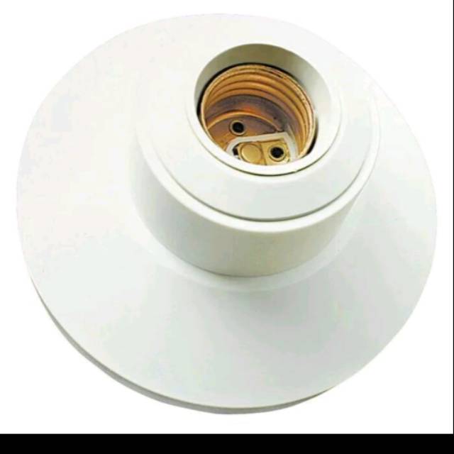 Fiting fitting lampu plafon broco tempel lux bulat housing kap lampu e27 broco outbow
