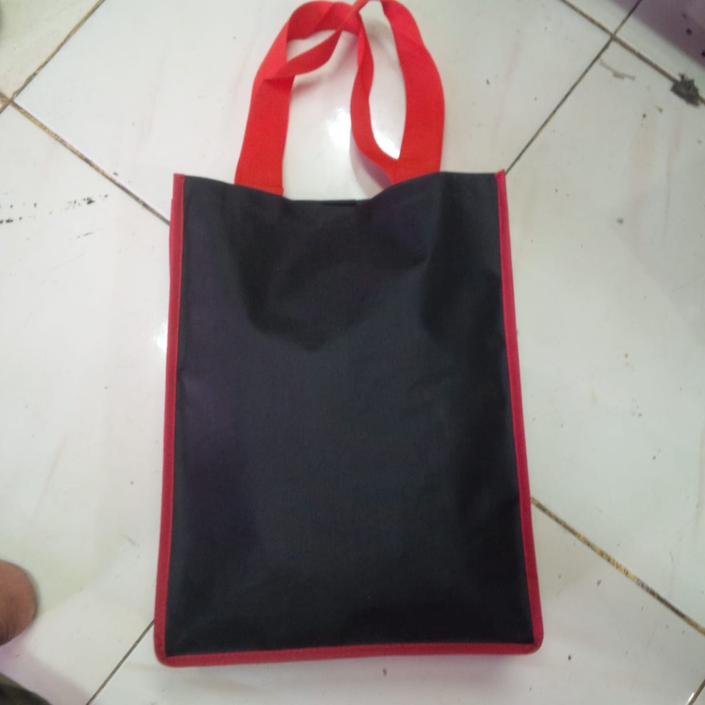 TOTEBAG WANITA TOTE BAG RESLETING POLOS bisa CUSTOM SABLON SEMINAR,ULTAH DLL TB 017