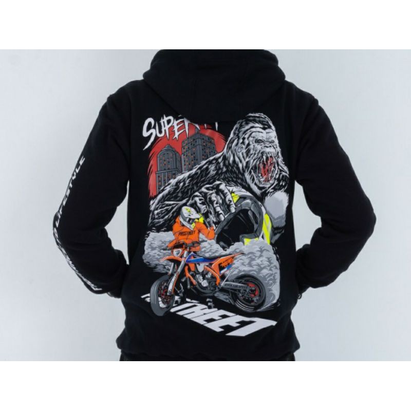HOODIE PROSTREET SUPERMOTO GORILA SIZE XL