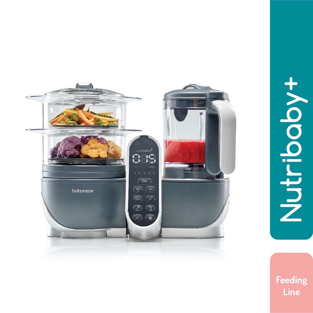 Jual BABYMOOV Nutribaby+ Industrial Gray / Food Processor Bayi