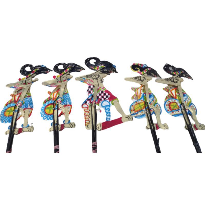 (BISA COD) 1 SET WAYANG KULIT PENDAWA PANDAWA LIMA KIDANGAN 30 CM YUDISTIRA BIMA ARJUNA NAKULA