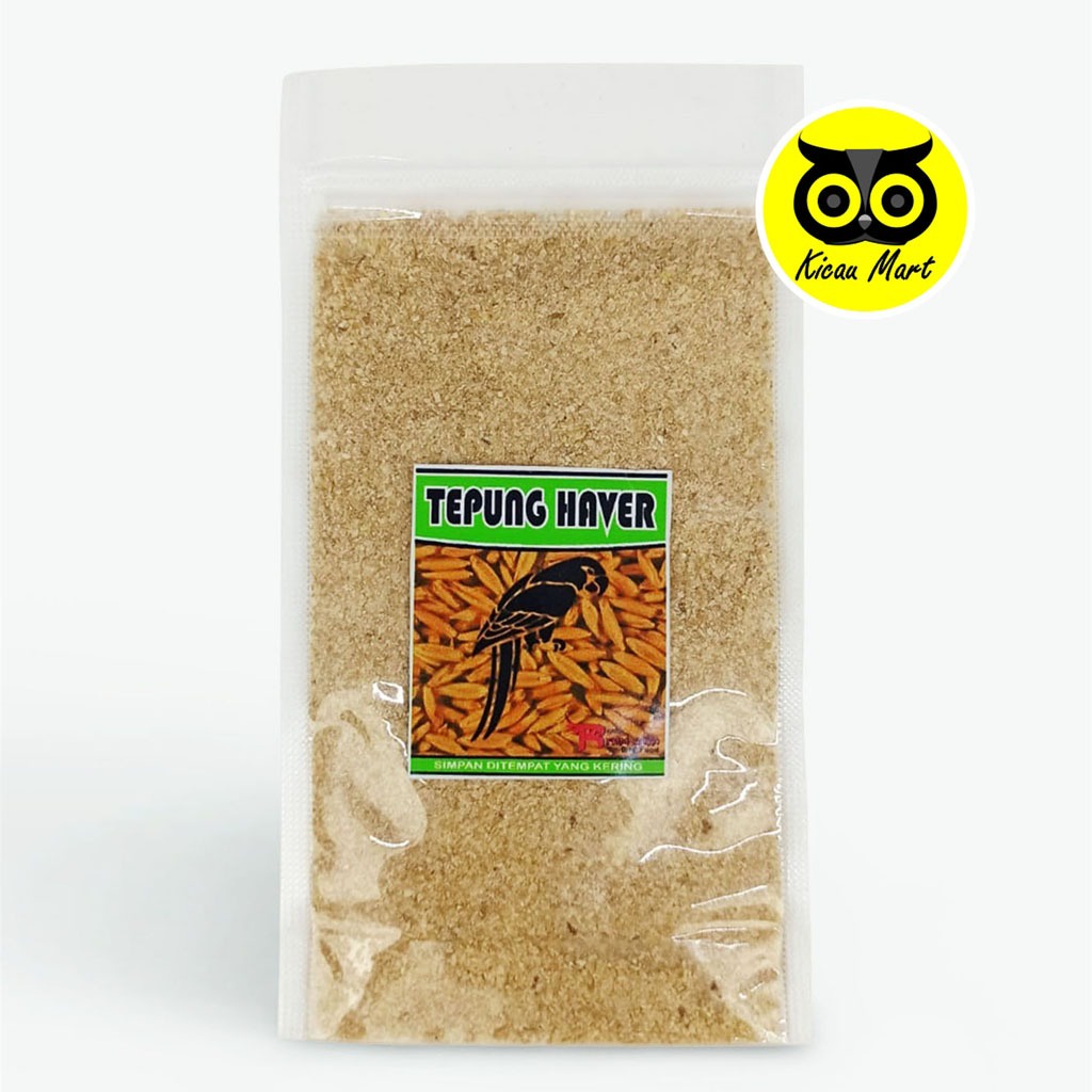 TEPUNG HAVERSEED OATS BIJI HAVER KUPAS NON KULIT R FAM GANDUM PAKAN BURUNG LOVEBIRD PAUD KENARI TPHVR