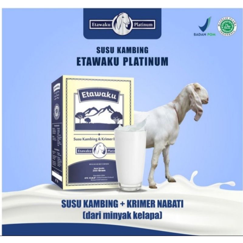 

ETAWAKU PLATINUM Susu Kambing Etawa Berkualitas, Lezat dan Kaya Manfaat - Lebih Baik dari Susu Sapi