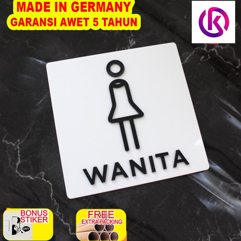 

Promo Toilet Sign / Tanda Toilet acrylic Sign / Papan Tanda Toilet